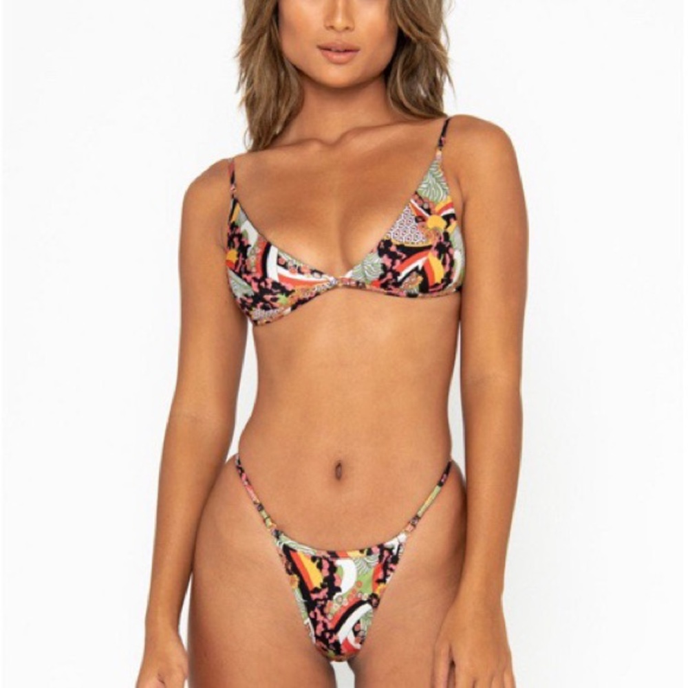 SOLD Sommer Swim Bahamas Print Uma Jane Bikini XS
